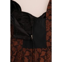 Dolce & Gabbana Schickes braunes Minikleid aus Wollmischung