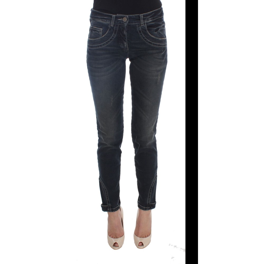Ermanno Scervino Schicke weiße Cargo-Hose aus Nylon von einem italienischen Designer