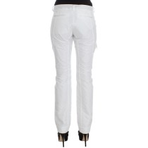 Ermanno Scervino Schicke weiße Cargo-Hose aus Nylon von einem italienischen Designer
