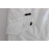 Ermanno Scervino Schicke weiße Cargo-Hose aus Nylon von einem italienischen Designer