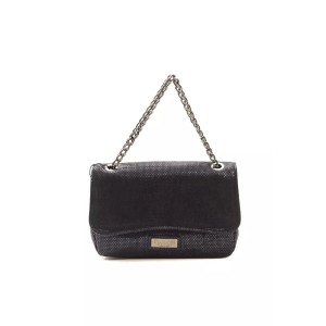 Pompei Donatella Blaue Leder Damen Crossbody Tasche