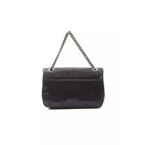 Pompei Donatella Blaue Leder Damen Crossbody Tasche