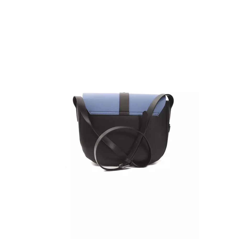 Pompei Donatella Blaue Leder Damen Crossbody Tasche