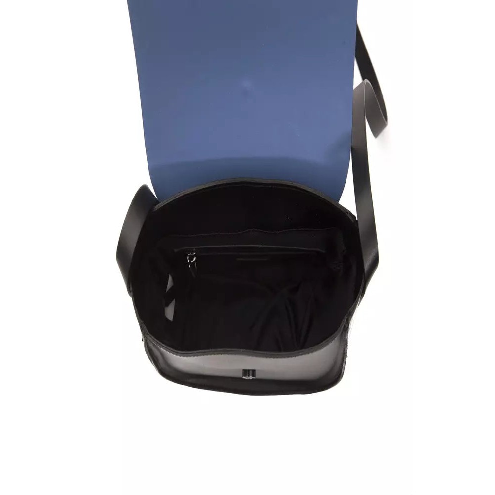 Pompei Donatella Blaue Leder Damen Crossbody Tasche