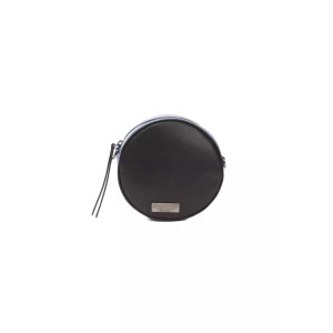 Pompei Donatella Schwarze Leder Damen Crossbody Tasche