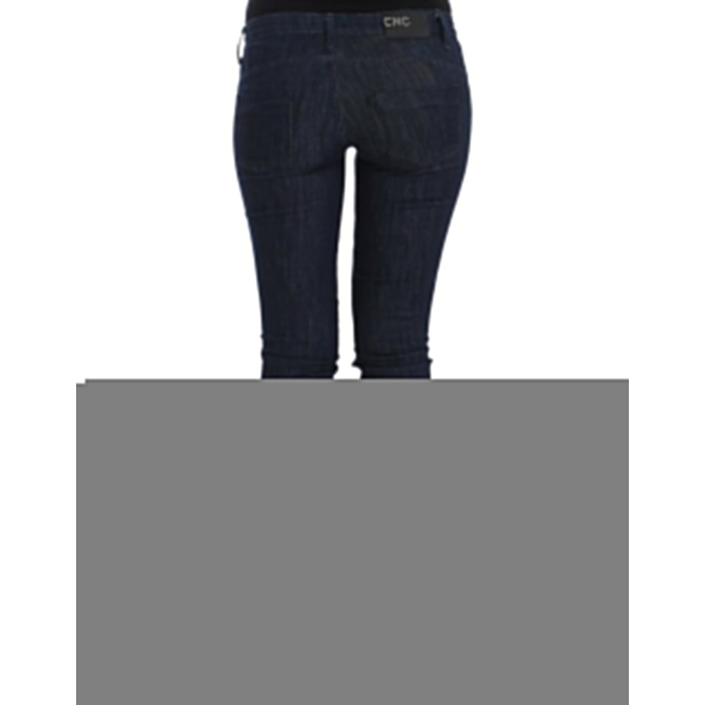 Costume National Schicke dunkelblaue Skinny Leg Jeans