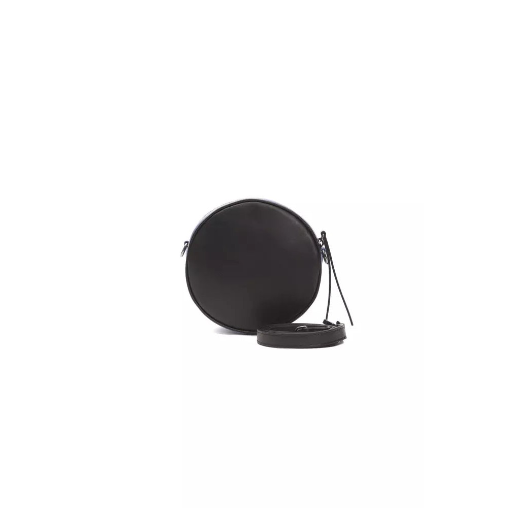 Pompei Donatella Schwarze Leder Damen Crossbody Tasche