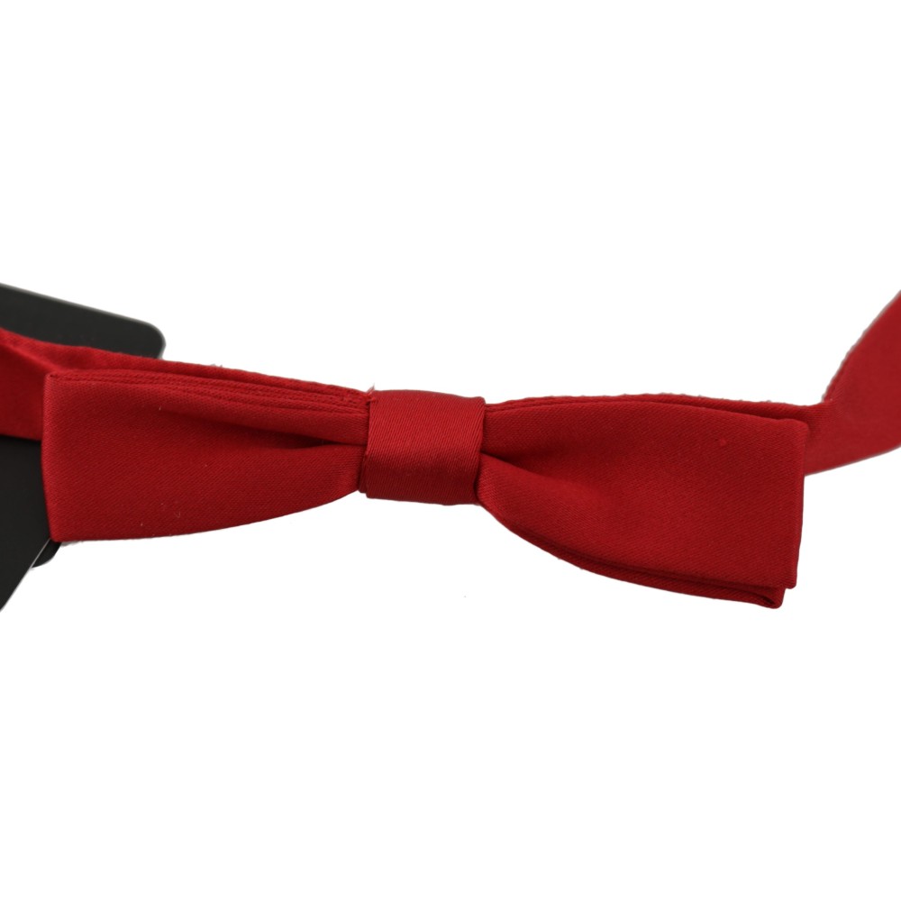 Dolce & Gabbana Elegante rote Seidenfliege