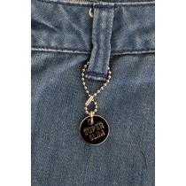 Costume National Elegante Boy Fit Jeans mit blauer Waschung