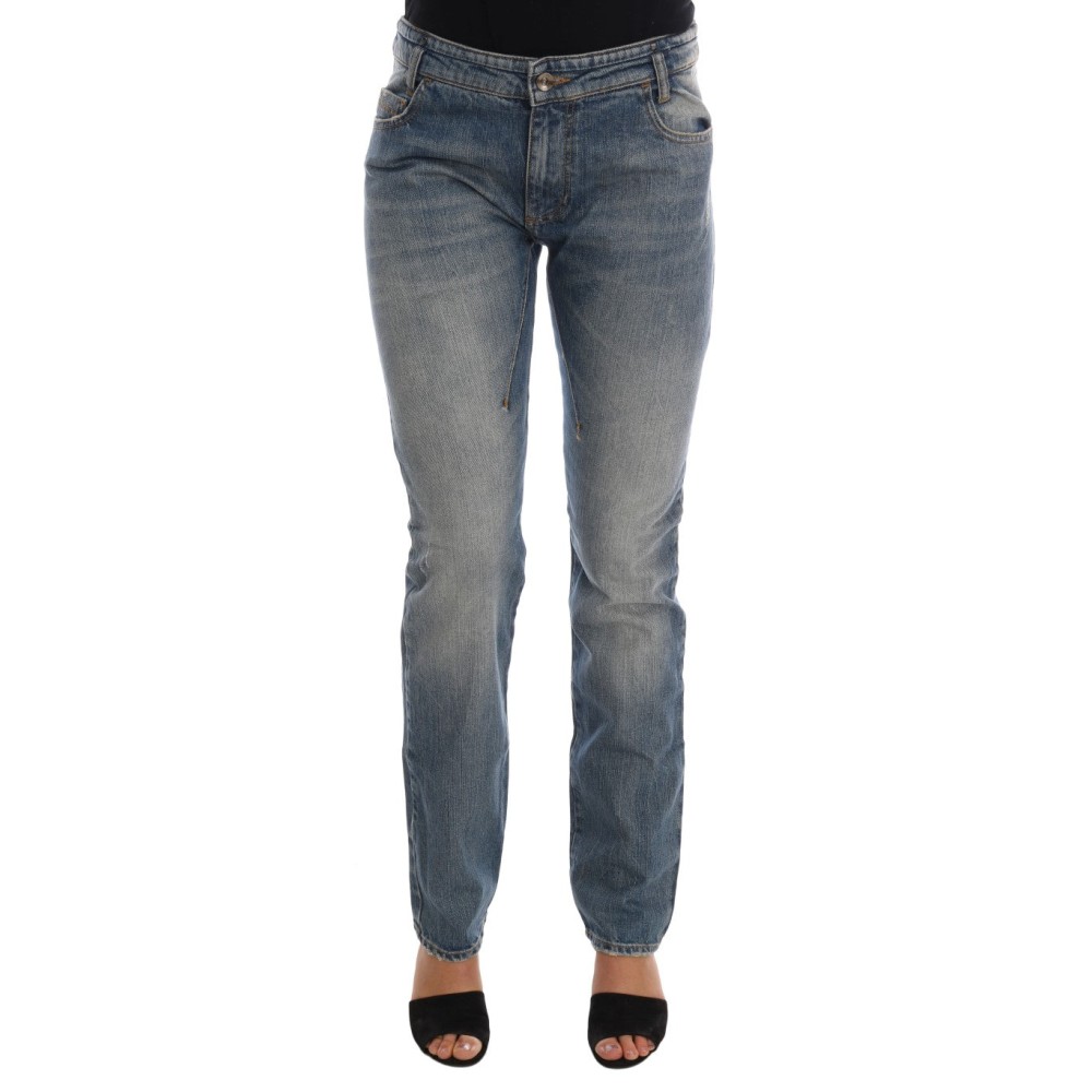 Costume National Schicke blaue Slim Fit Designer Jeans