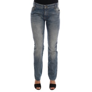 Costume National Schicke blaue Slim Fit Designer Jeans