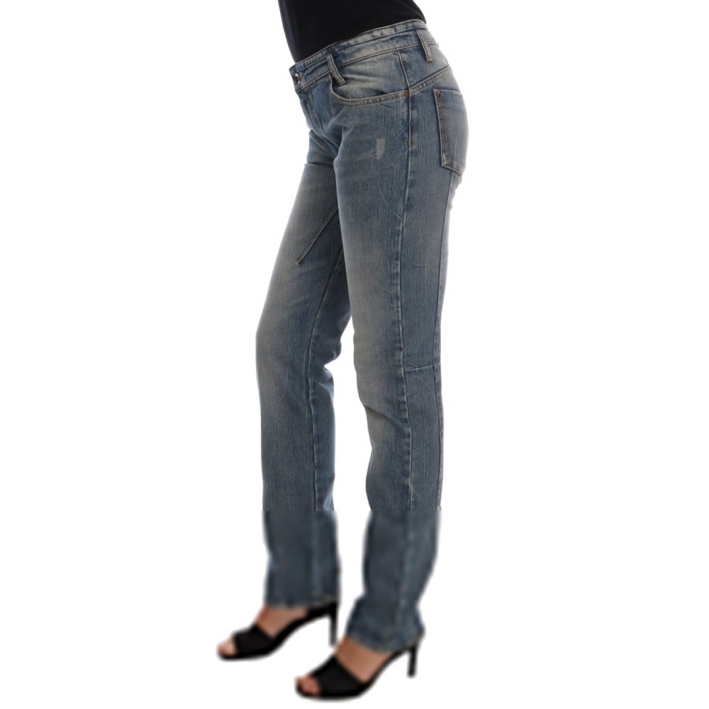 Costume National Schicke blaue Slim Fit Designer Jeans