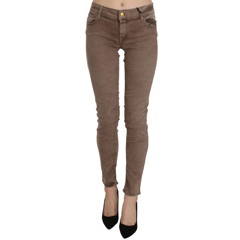 CYCLE Schicke braune Slim Fit Skinny Jeans