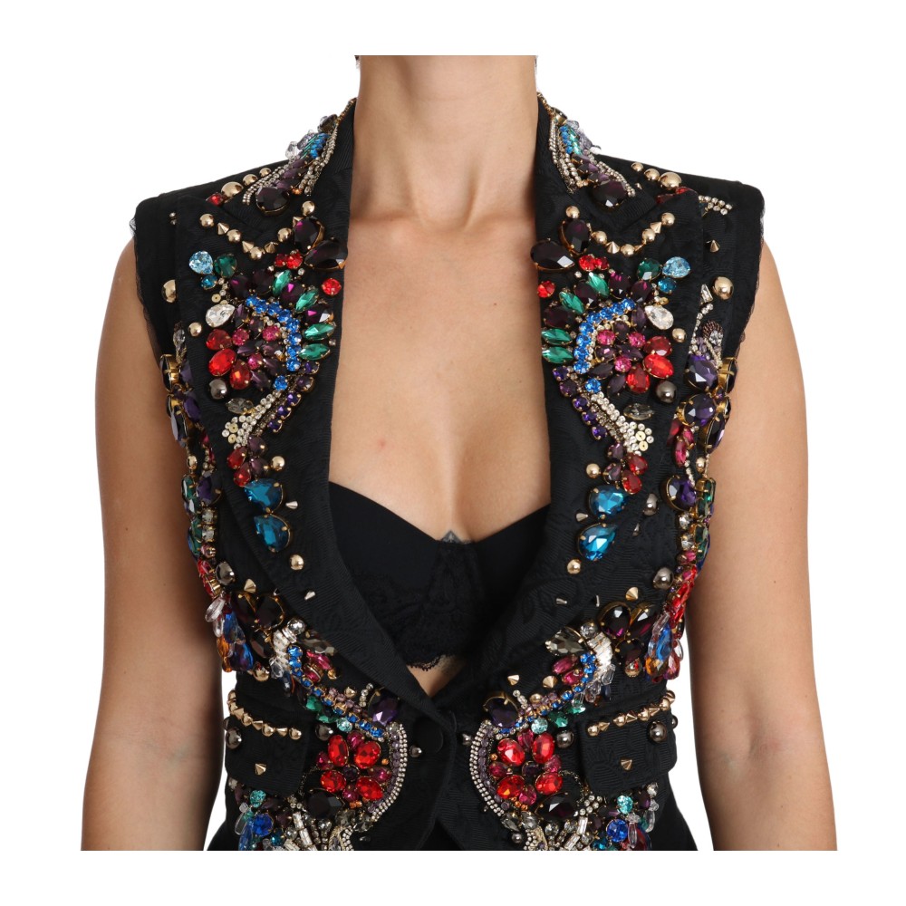Dolce & Gabbana Verzauberte Sizilien Weste mit Kristallverzierung