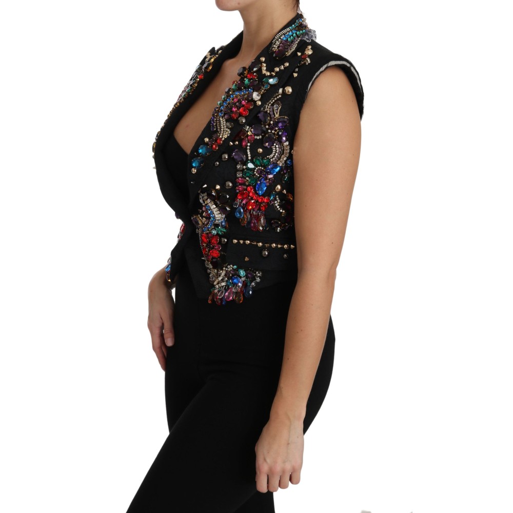 Dolce & Gabbana Verzauberte Sizilien Weste mit Kristallverzierung