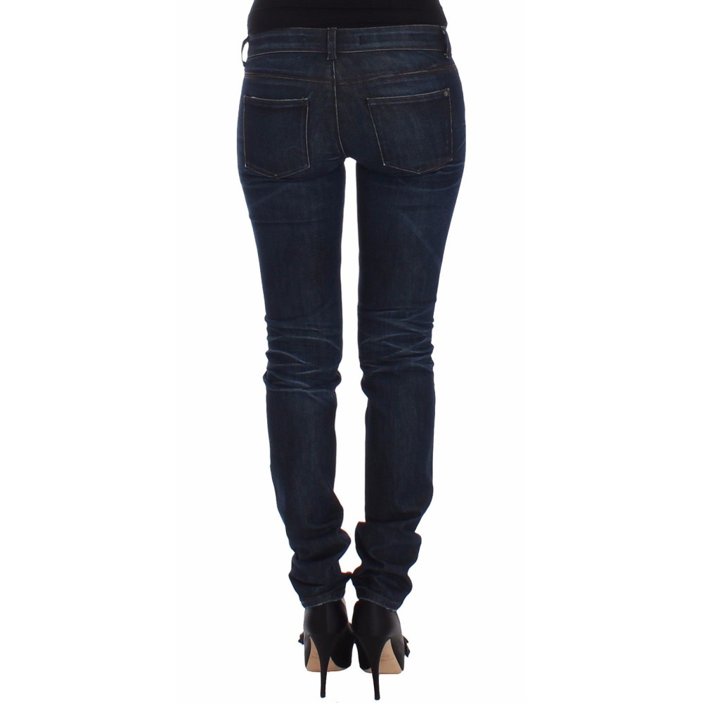 Ermanno Scervino Chic Dunkelblaue Skinny Jeans