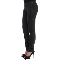 Ermanno Scervino Elegante dunkelgrüne Slim Fit Jeans