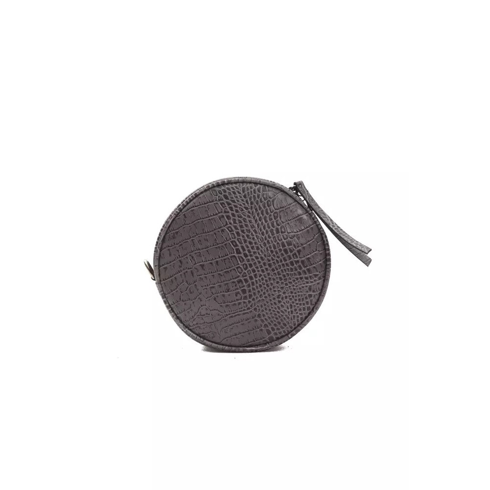 Pompei Donatella Graue Leder Frauen Crossbody