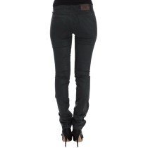 Ermanno Scervino Elegante dunkelgrüne Slim Fit Jeans