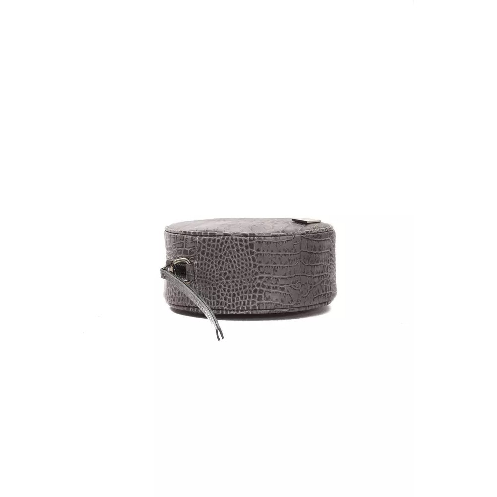 Pompei Donatella Graue Leder Frauen Crossbody