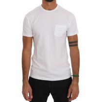 Daniele Alessandrini Elegantes weißes T-Shirt mit Rundhalsausschnitt aus Baumwolle
