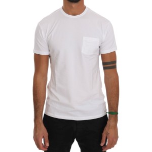 Daniele Alessandrini Elegantes weißes T-Shirt mit Rundhalsausschnitt aus Baumwolle
