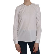 BYBLOS Elegante lila Wollbluse mit V-Ausschnitt