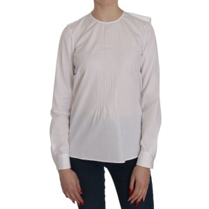 Dsquared² Elegantes weißes Baumwoll-Top mit Rundhalsausschnitt