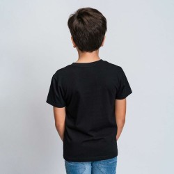 Kurzarm-T-Shirt für Kinder Batman Schwarz