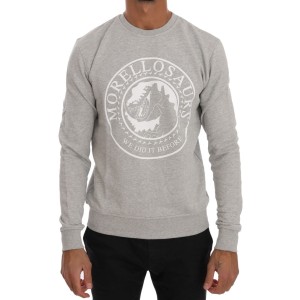 Frankie Morello Schicker Morellosaurs Baumwollpullover mit Rundhalsausschnitt