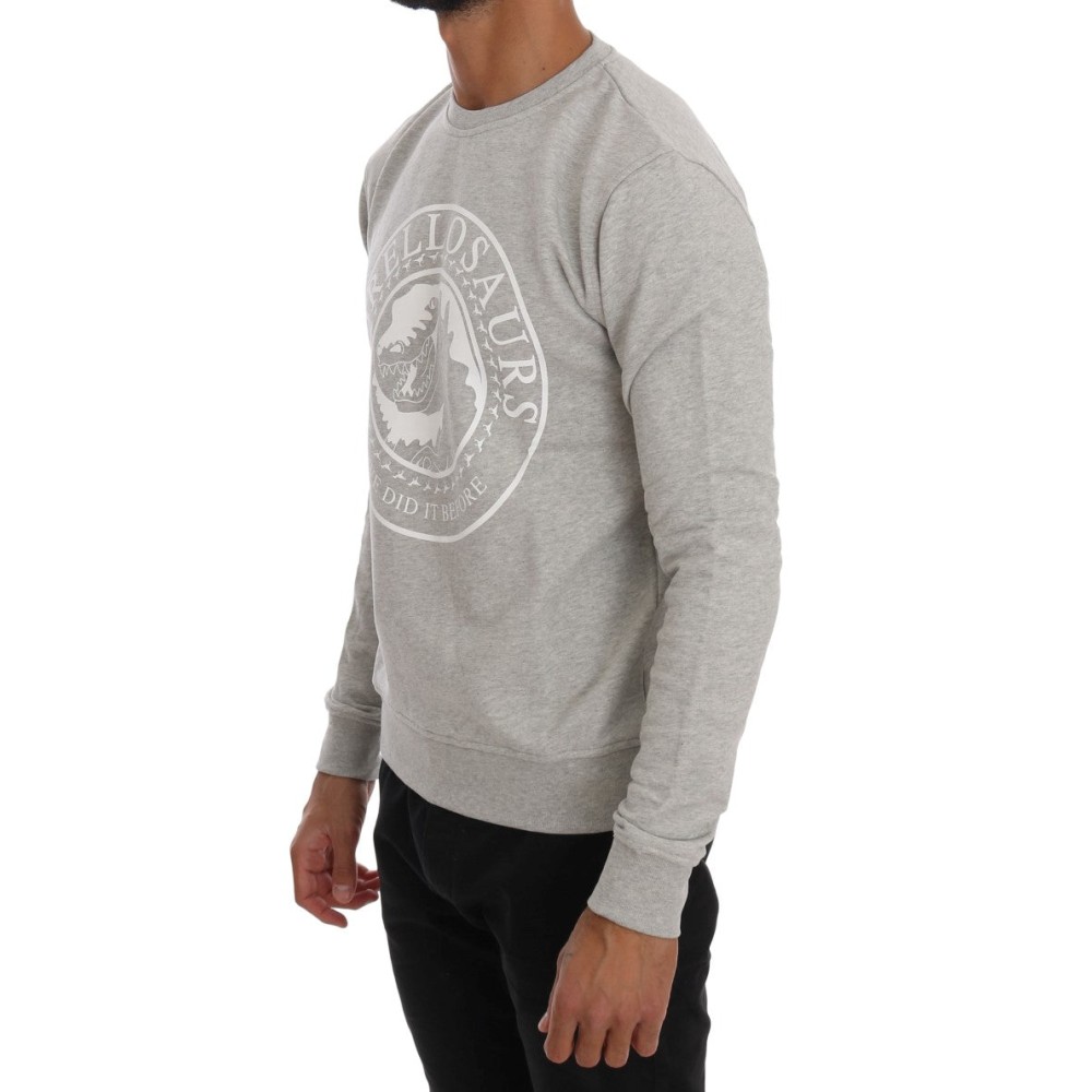 Frankie Morello Schicker Morellosaurs Baumwollpullover mit Rundhalsausschnitt