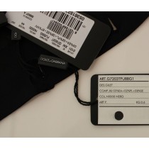 Dolce & Gabbana Elegantes schwarzes Kleid aus Seidenwolle Weste