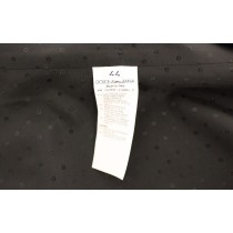 Dolce & Gabbana Elegantes schwarzes Kleid aus Seidenwolle Weste
