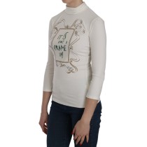 Frankie Morello Schicker Morellosaurs Baumwollpullover mit Rundhalsausschnitt