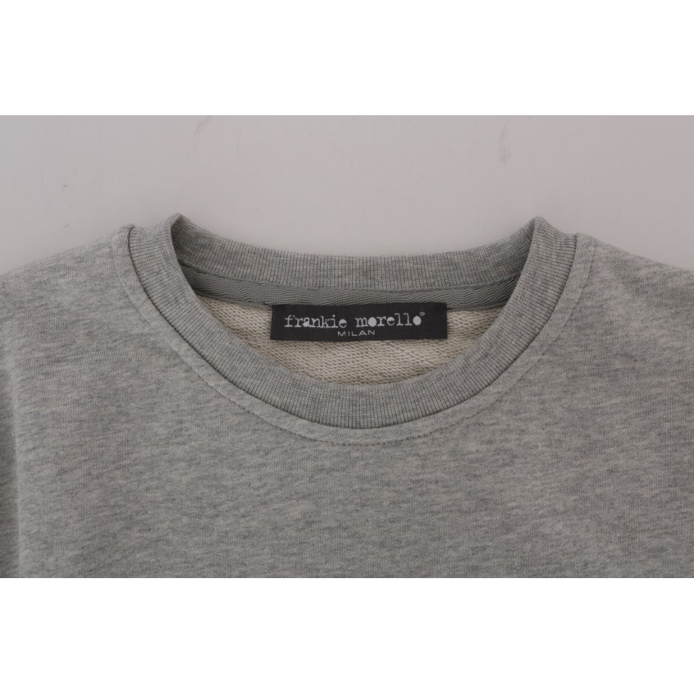 Frankie Morello Schicker Morellosaurs Baumwollpullover mit Rundhalsausschnitt