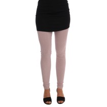 Dolce & Gabbana Elegante rosa Stretch-Hose mit mittlerer Taille