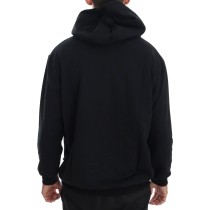 Daniele Alessandrini Eleganter schwarzer Kapuzenpullover aus Baumwolle