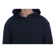 Daniele Alessandrini Eleganter schwarzer Kapuzenpullover aus Baumwolle