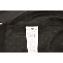 Dolce & Gabbana Elegantes Schwarzes Woll-Seiden-Kleid Weste