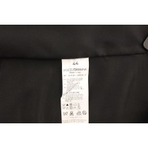 Dolce & Gabbana Elegantes Graues Woll-Stretch-Kleid Weste