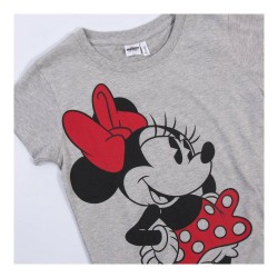 Child's Short Sleeve T-Shirt Minnie Mouse Grey