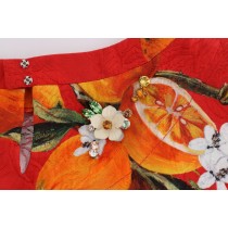 Dolce & Gabbana Verschönerte Bluse aus Crêpe mit Blütendruck