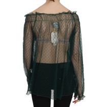 Dolce & Gabbana Verschönerte Bluse aus Crêpe mit Blütendruck