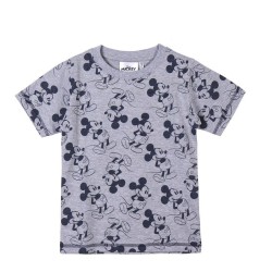 Kurzarm-T-Shirt für Kinder Mickey Mouse Grau