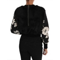 Dolce & Gabbana Elegantes Graues Wollmischung Kleid Weste