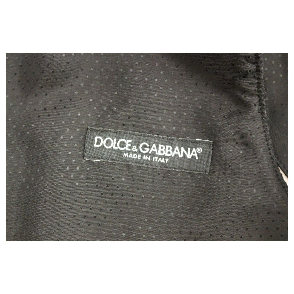 Dolce & Gabbana Elegantes Graues Wollmischung Kleid Weste