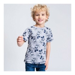 Child's Short Sleeve T-Shirt Mickey Mouse Grey