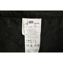 Dolce & Gabbana Elegantes Schwarzes Gestreiftes Einreihiges Kleid Weste