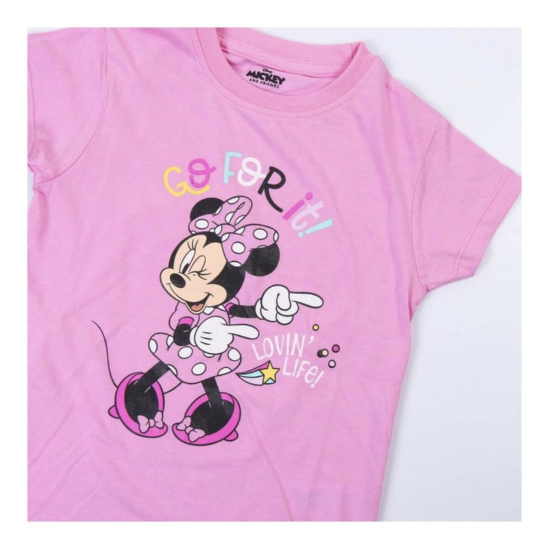 Sommer-Schlafanzug Minnie Mouse Rosa