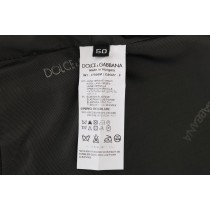 Dolce & Gabbana Elegante Graue Gestreifte Einreihige Weste